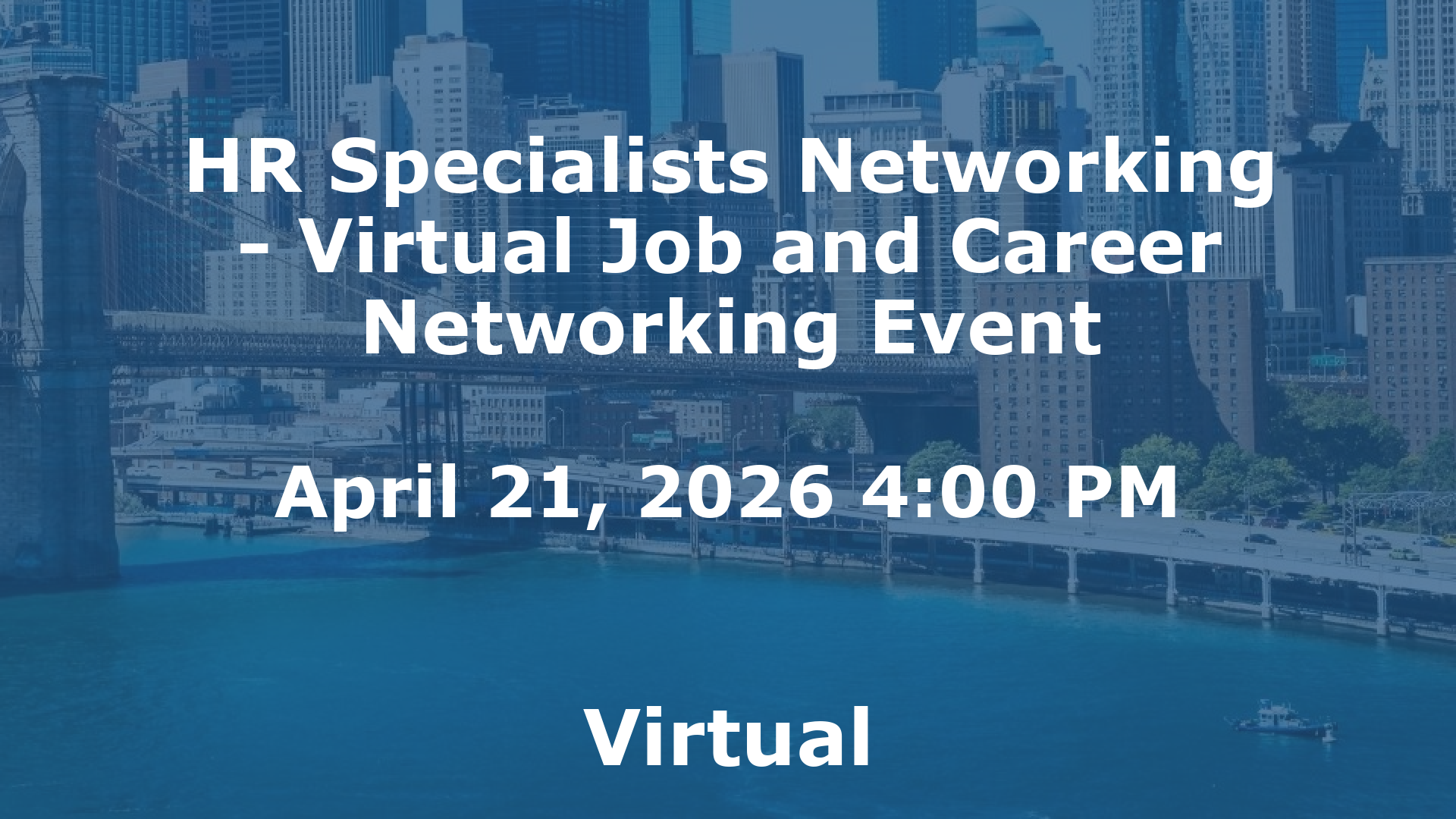 HR Specialists Networking - Virtual Job and Career Networking Event event image